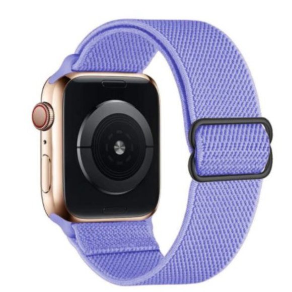 NEW[BAND] Nylon Adjustable PURPLE Strap For Apple Watch - Picture 1 of 4